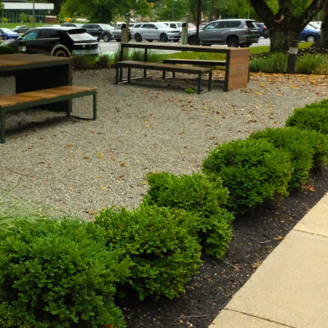 Commercial Outdoor Seating Area Installation