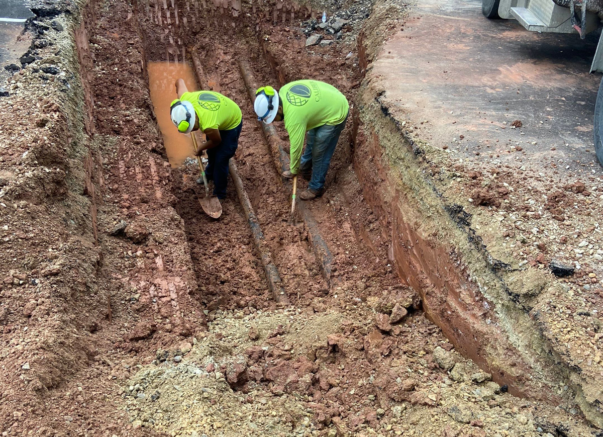 Asphalt services for parking lot